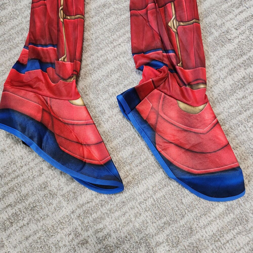 Marvel youth Captin Marvel costume pretend play jumpsuit size L 12-14 - Picture 3 of 11